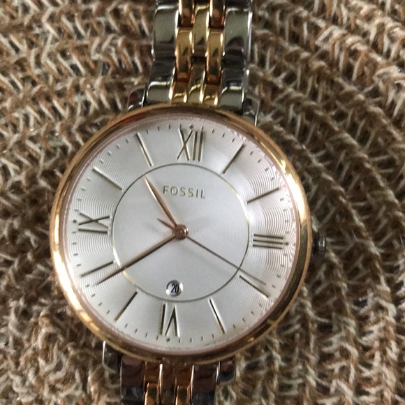 Fossil gold and silver watch - Picture 2 of 4